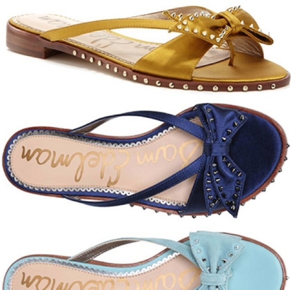 Sam Edelman Shoes - Sam Edelman Dariel Bow Sandal - Poseidon Blue Sz 8